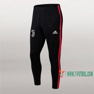 7-Futbol: La Nueva Pantalon Largo Entrenamiento Futbol Juventus Negra/Roja 2019 2020