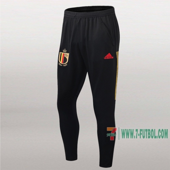 7-Futbol: La Nueva Pantalon Largo Entrenamiento Futbol Belgica Negra Roja 2019 2020