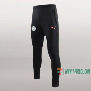 7-Futbol: La Nueva Pantalon Largo Entrenamiento Futbol Manchester City Negra Rosa 2019 2020