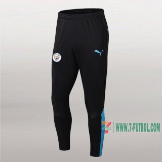 7-Futbol: La Nueva Pantalon Largo Entrenamiento Futbol Manchester City Negra Azul 2019 2020