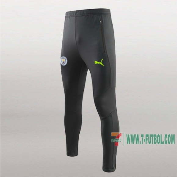 7-Futbol: La Nueva Pantalon Largo Entrenamiento Futbol Manchester City Negra Verde 2019 2020