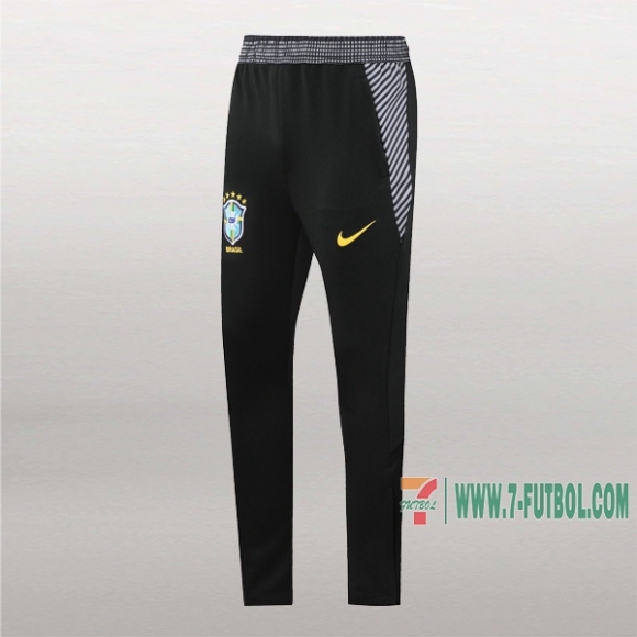 7-Futbol: La Nueva Pantalon Largo Entrenamiento Futbol Brasil Negra 2020 2021