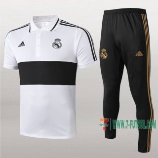 7-Futbol: Las Nuevas Polo Y Pantalones Del Real Madrid Manga Corta Negra/Blancas 2019/2020