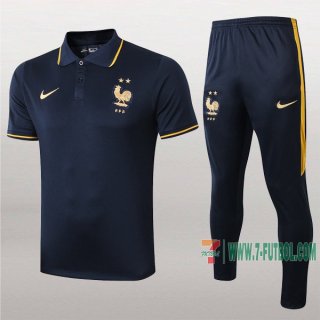 7-Futbol: La Nueva Polo Y Pantalones Del Francia Manga Corta Azul Marino 2019/2020