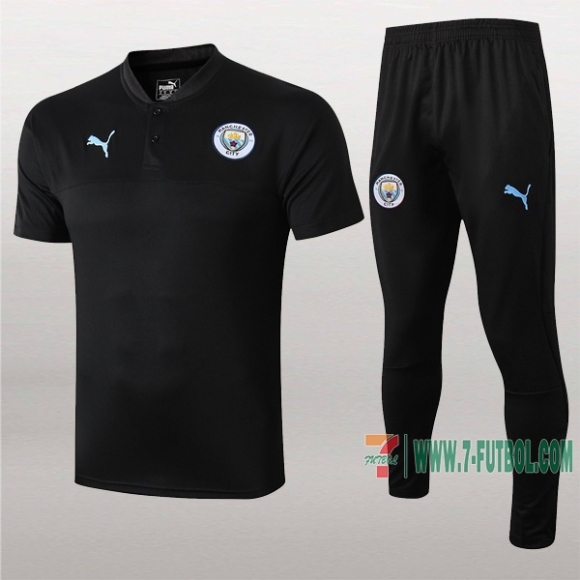 7-Futbol: Las Nuevas Polo Y Pantalones Del Manchester City Manga Corta Negra 2019/2020