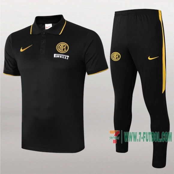 7-Futbol: Las Nuevas Polo Y Pantalones Del Inter Milan Manga Corta Negra 2019/2020