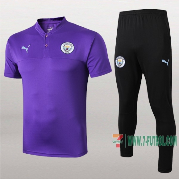 7-Futbol: La Nueva Polo Y Pantalones Del Manchester City Manga Corta Purpura 2019/2020