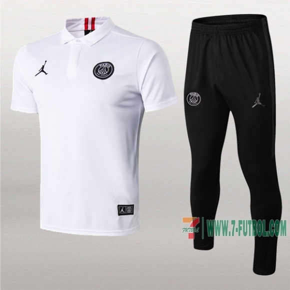 7-Futbol: Las Nuevas Polo Y Pantalones Del Paris Psg Jordan Manga Corta Blancas 2019/2020