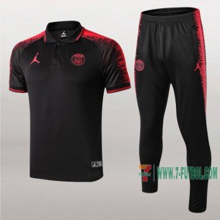 7-Futbol: La Nueva Polo Y Pantalones Del Paris Psg Jordan Manga Corta Negra 2019/2020