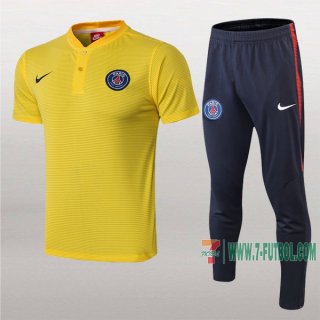 7-Futbol: La Nueva Polo Y Pantalones Del Paris Psg Manga Corta Amarilla 2019/2020