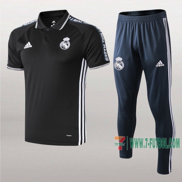 7-Futbol: La Nueva Polo Y Pantalones Del Real Madrid Manga Corta Negra 2019/2020