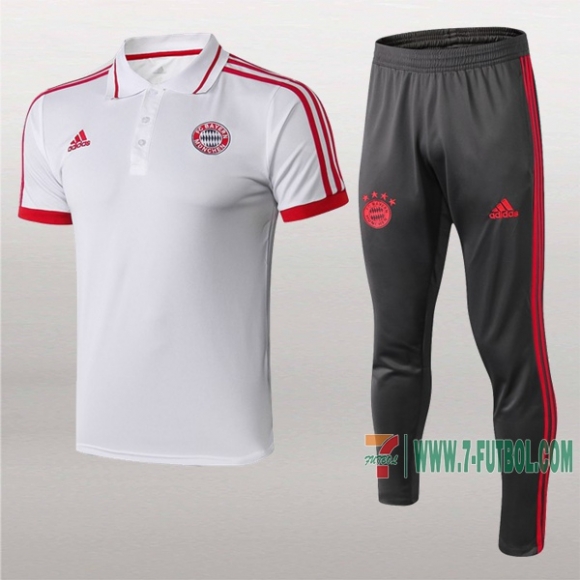 7-Futbol: Las Nuevas Polo Y Pantalones Del Bayern Munich Manga Corta Blancas 2019/2020