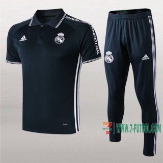 7-Futbol: Las Nuevas Polo Y Pantalones Del Real Madrid Manga Corta Gris Oscuro 2019/2020