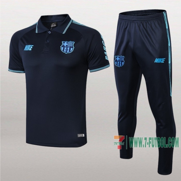 7-Futbol: La Nueva Polo Y Pantalones Del Barcelona Fc Manga Corta Azul Marino 2019/2020