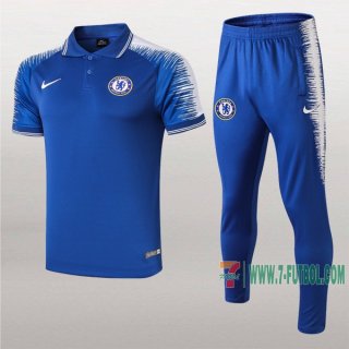 7-Futbol: La Nueva Polo Y Pantalones Del Fc Chelsea Manga Corta Azul/Blancas 2019/2020