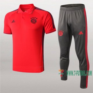 7-Futbol: La Nueva Polo Y Pantalones Del Bayern Munich Manga Corta Roja 2019/2020