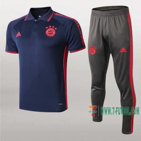 7-Futbol: Las Nuevas Polo Y Pantalones Del Bayern Munich Manga Corta Azul Marino 2019/2020