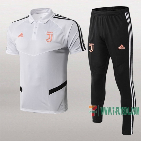 7-Futbol: La Nueva Polo Y Pantalones Del Juventus Manga Corta Blancas/Negra 2019/2020