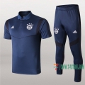 7-Futbol: La Nueva Polo Y Pantalones Del Bayern Munich Manga Corta Azul Marino 2019/2020