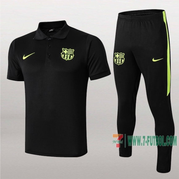 7-Futbol: La Nueva Polo Y Pantalones Del Barcelona Fc Manga Corta Negra 2019/2020