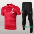 7-Futbol: Las Nuevas Polo Y Pantalones Del Fc Liverpool Rayado Manga Corta Roja 2019/2020