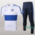 7-Futbol: La Nueva Polo Y Pantalones Del Fc Chelsea Manga Corta Blancas Azul 2020/2021
