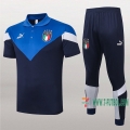7-Futbol: Las Nuevas Polo Y Pantalones Del Italiana Manga Corta Azul 2020/2021