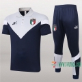 7-Futbol: Las Nuevas Polo Y Pantalones Del Italiana Manga Corta Gris Blancas 2020/2021