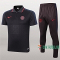 7-Futbol: Las Nuevas Polo Y Pantalones Del Paris Psg Manga Corta Negra Gris 2020/2021