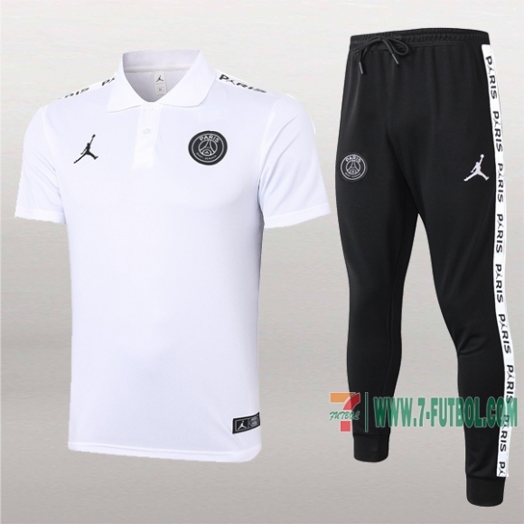 7-Futbol: La Nueva Polo Y Pantalones Del Paris Psg Jordan Manga Corta Blancas 2020/2021