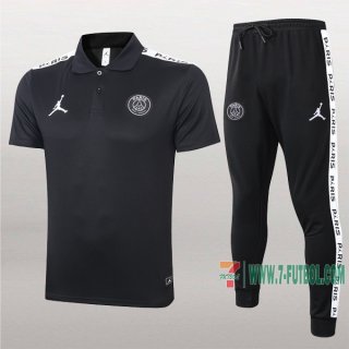 7-Futbol: Las Nuevas Polo Y Pantalones Del Paris Psg Jordan Manga Corta Negra 2020/2021