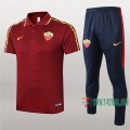 7-Futbol: Las Nuevas Polo Y Pantalones Del As Roma Manga Corta Roja Oscuro 2020/2021