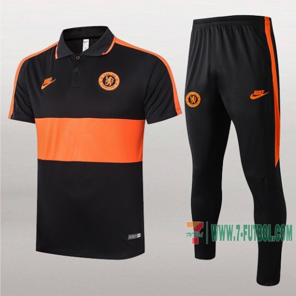 7-Futbol: Las Nuevas Polo Y Pantalones Del Fc Chelsea Manga Corta Naranja 2020/2021