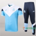 7-Futbol: La Nueva Polo Y Pantalones Del Olympique De Marsella Manga Corta Blancas Azul 2020/2021