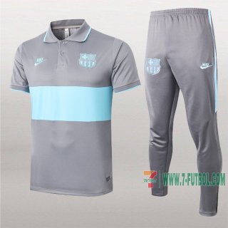 7-Futbol: Las Nuevas Polo Y Pantalones Del Barcelona Fc Manga Corta Gris Verde 2020/2021