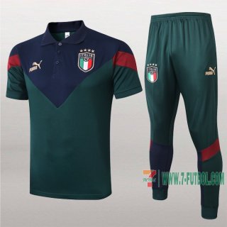 7-Futbol: La Nueva Polo Y Pantalones Del Italiana Manga Corta Verde 2020/2021