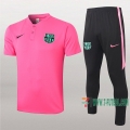 7-Futbol: La Nueva Polo Y Pantalones Del Barcelona Fc Manga Corta Rosa 2020/2021