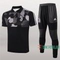 7-Futbol: La Nueva Polo Y Pantalones Del Juventus Manga Corta Negra Blancas 2020/2021
