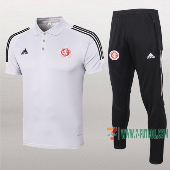 7-Futbol: La Nueva Polo Y Pantalones Del Sc Internacional Manga Corta Gris Claro 2020/2021