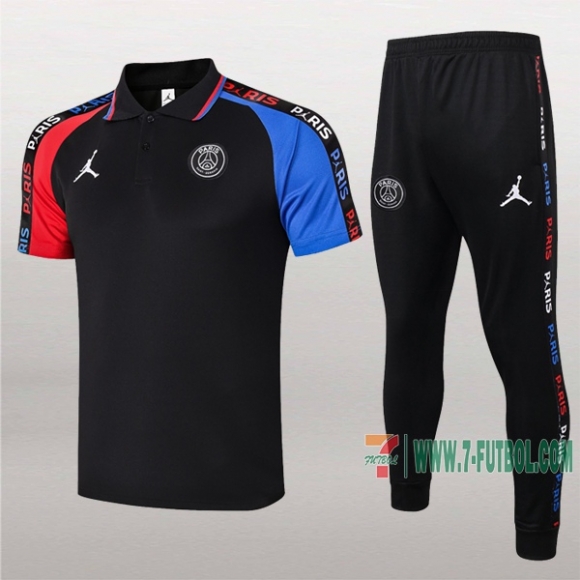 7-Futbol: Las Nuevas Polo Y Pantalones Del Paris Psg Jordan Manga Corta Negra Azul Roja 2020/2021