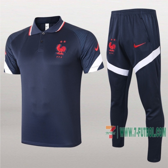 7-Futbol: La Nueva Polo Y Pantalones Del Francia Manga Corta Azul Marino 2020/2021