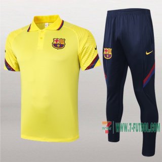 7-Futbol: Las Nuevas Polo Y Pantalones Del Barcelona Fc Manga Corta Amarilla 2020/2021