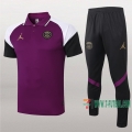 7-Futbol: La Nueva Polo Y Pantalones Del Paris Psg Jordan Manga Corta Purpura 2020/2021