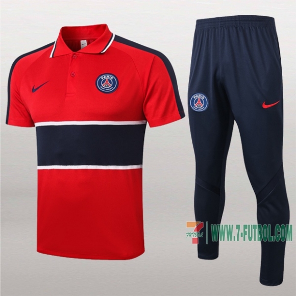 7-Futbol: Las Nuevas Polo Y Pantalones Del Paris Psg Manga Corta Roja 2020/2021