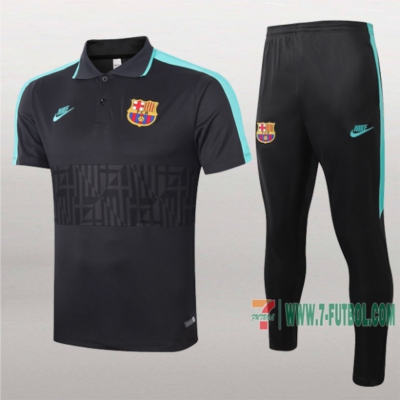 7-Futbol: La Nueva Polo Y Pantalones Del Barcelona Fc Manga Corta Negra 2020/2021