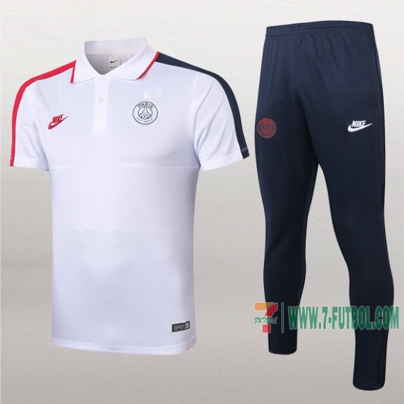 7-Futbol: Las Nuevas Polo Y Pantalones Del Paris Psg Manga Corta Blancas 2020/2021