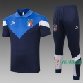 7-Futbol: La Nueva Polo Del Italia Futbol Manga Corta Azul C420# 2020 2021 Venta Caliente