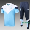 7-Futbol: La Nueva Polo Del Olympique De Marsella Futbol Manga Corta Azul - Blancas C438# 2020 2021