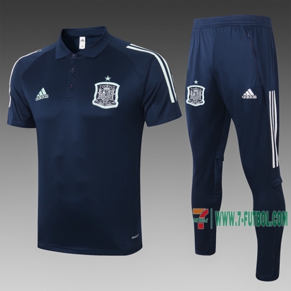 7-Futbol: Las Nuevas Polo Del Espana Futbol Manga Corta Azul Marino C448# 2020 2021 Venta Caliente