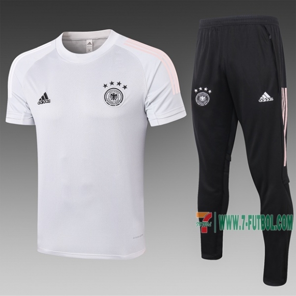 7-Futbol: La Nueva Polo Del Alemania Futbol Manga Corta Gris Claro C469# 2020 2021 Venta Caliente